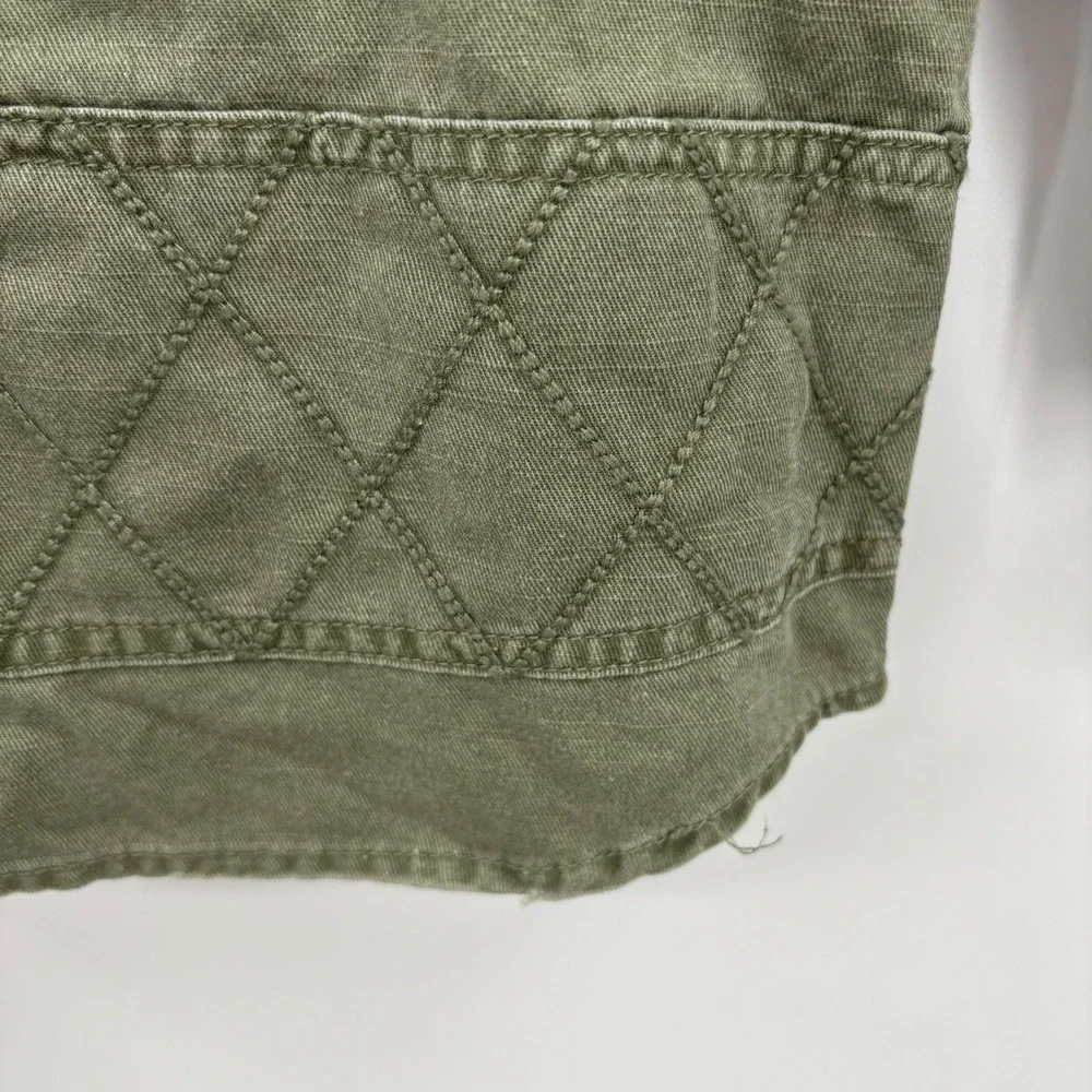 Art Class Boys Utility Jacket Small 6 7 Olive Green Full Zip Cotton Patches New‎